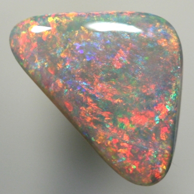 SOLID SEMI BLACK OPAL Burning red fire moves all over the face of this opal